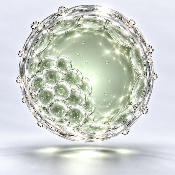 Ein Embryo im Blastozystenstadium aus Glas